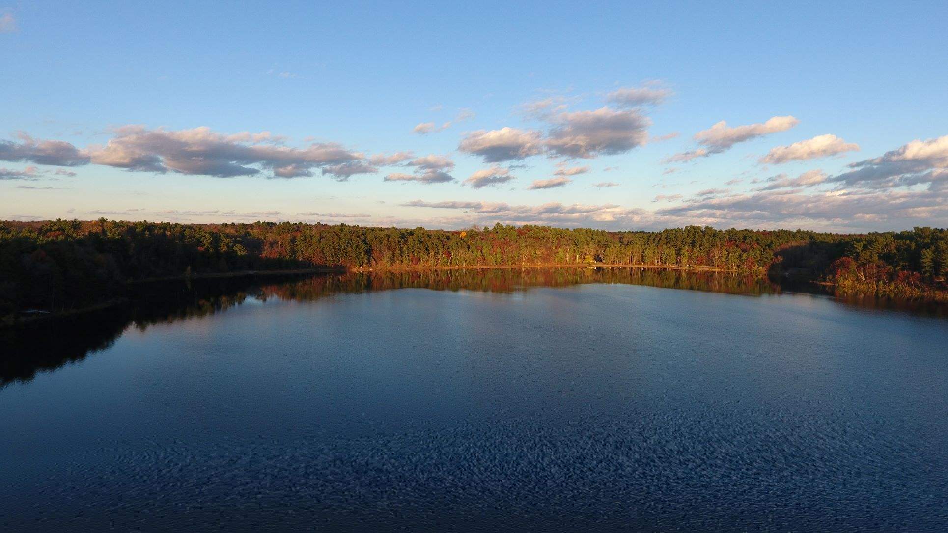 Sunset Lake in Portage County, WI