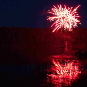 Sunset Lake of Portage County - Fireworks