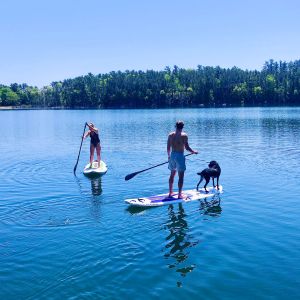 Paddle boarding