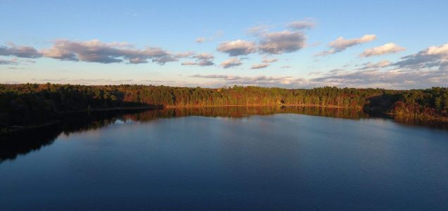 Sunset Lake in Portage County, WI